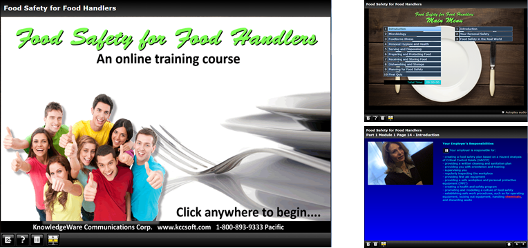 Food Safety for Food Handlers online training