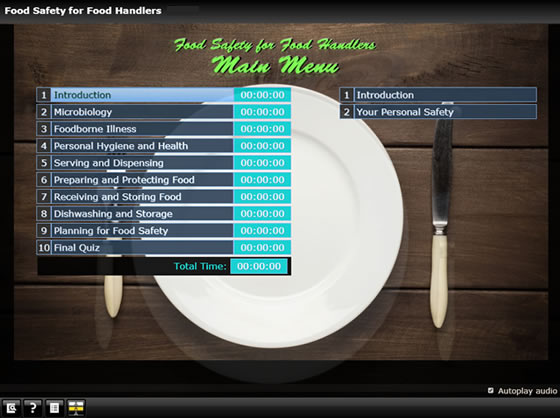 food safety ticket menu image