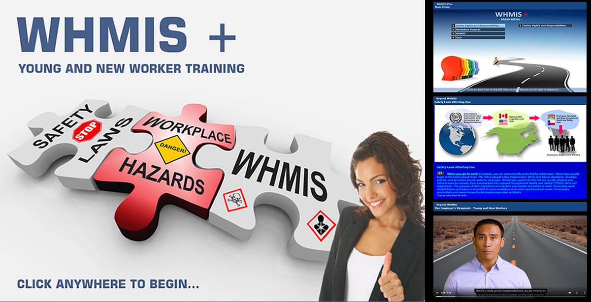 graphic description of the WHMIS + training course and features