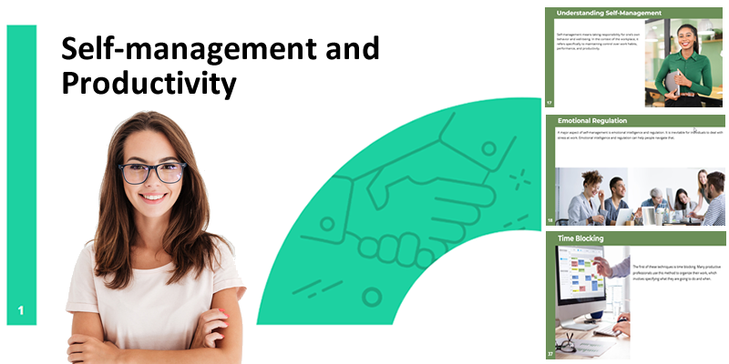 selfmanagement84 Self management and Productivity online course