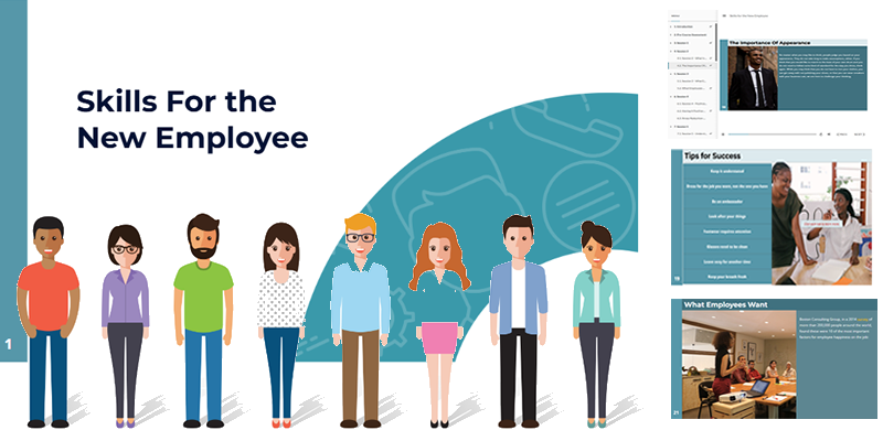 Skills for the New Employee online training course graphic